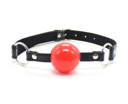 Soft Rubber Faux Leather 40mm Silicon Bondage Ball Gag