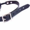 Black 48mm Big Ball Gag Faux Leather Silicon Rubber Bondage Ball Gag - Image 5