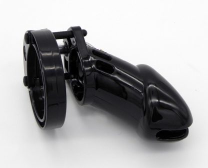 CB6000 Adult Male Chastity Device Plastic Penis Cock Cage With 5 Rings Tube Length Sizes S/L Three Colours - Image 10