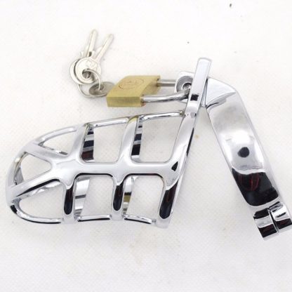 Stainless Steel Male Chastity Device Locking Cage