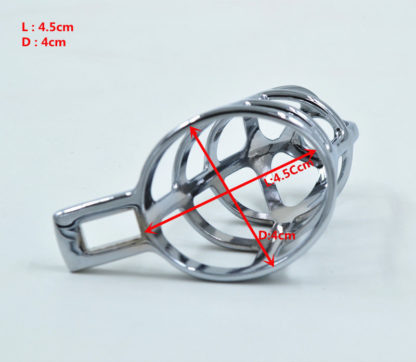 Stainless Steel Male Chastity Device Locking Cage - Image 7