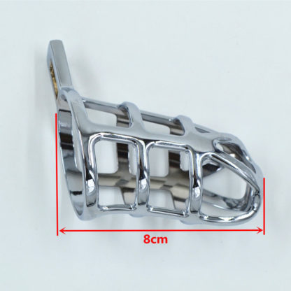 Stainless Steel Male Chastity Device Locking Cage - Image 8