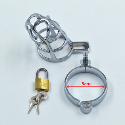 Stainless Steel Male Chastity Device Locking Cage - Image 9