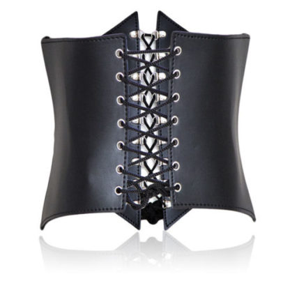 Faux Leather Adjustable Waist Corset - Image 4