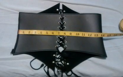 Faux Leather Adjustable Waist Corset - Image 7