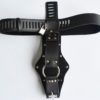 Faux Leather Female Locking Chastity Belt Device - Image 2