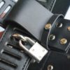 Faux Leather Female Locking Chastity Belt Device - Image 5