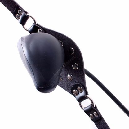 Inflatable Faux Leather Ball Mouth Pump Gag - Image 4