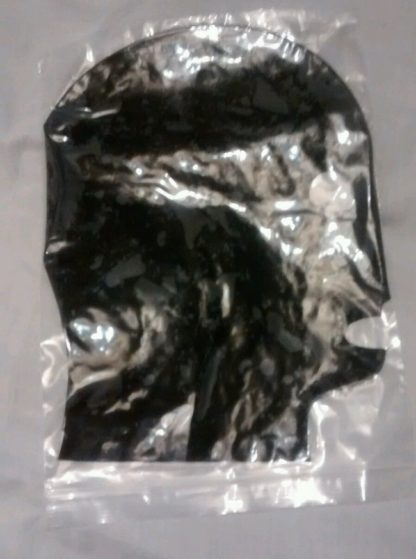 Black Latex/Rubber Hood ***Non Zipper*** Pull On Back Natural Rubber - Image 3
