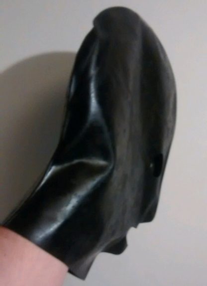 Black Latex/Rubber Hood ***Non Zipper*** Pull On Back Natural Rubber - Image 4