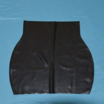 Womens Black Moulded Latex/Rubber Mini Skirt 100% Natural Rubber Skirt - Image 2