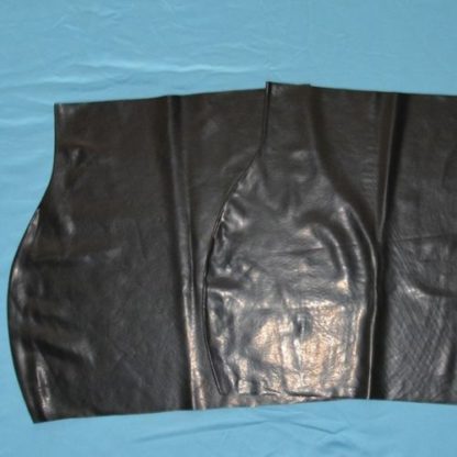 Womens Black Moulded Latex/Rubber Mini Skirt 100% Natural Rubber Skirt - Image 3