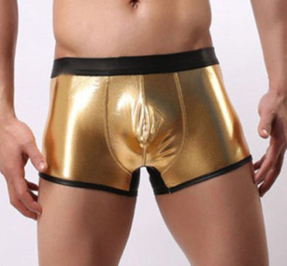 Mens Metallic Wetlook Boxer Shorts 4 Colours - Image 5