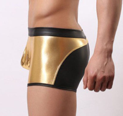 Mens Metallic Wetlook Boxer Shorts 4 Colours - Image 7