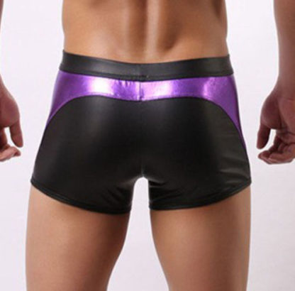Mens Metallic Wetlook Boxer Shorts 4 Colours - Image 11
