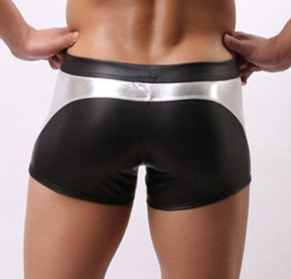 Mens Metallic Wetlook Boxer Shorts 4 Colours - Image 9
