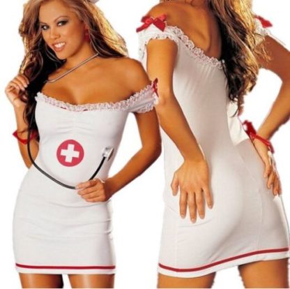 Nurse Fancy Dress Cosplay Costume - Image 2