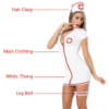 Nurse Fancy Dress Zip Cosplay Costume - Image 4