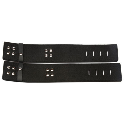 Faux Leather Stainless Steel Locking Spreader Bar Neck Collar Wrist Cuffs Horizontal Bar - Image 5