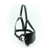 Faux Leather Head Harness Panel Ball Bondage Gag Restraint Mask Mouth