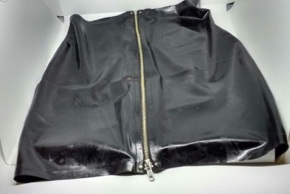 Premium Womens Zip Latex/Rubber Mini Skirt 100% Natural Rubber Skirt - Image 2