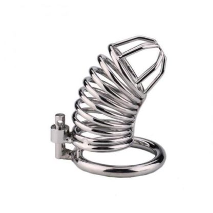 Ring Cage Stainless Steel Male Chastity Device Cage Locking - Image 2