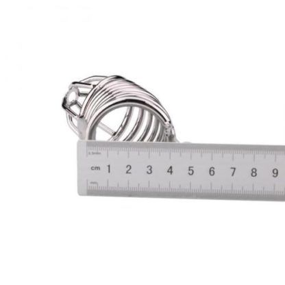 Ring Cage Stainless Steel Male Chastity Device Cage Locking - Image 4