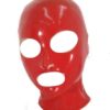 Red Latex Hood Zipper Back Natural Rubber - Image 2