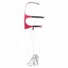 Red PVC Style Wetlook Faux Leather Backless Black Strap Spank Skirt - Image 4