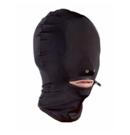 Spandex Hood Zip Mouth/No Eyes Nose Holes Unisex Stretchy
