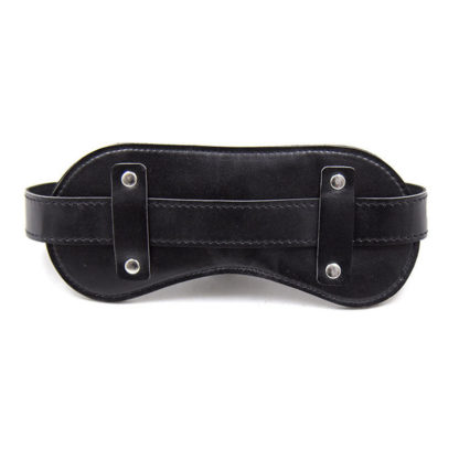 Faux Leather Sponge Locking Panel Ball Gag With Lock - Image 3