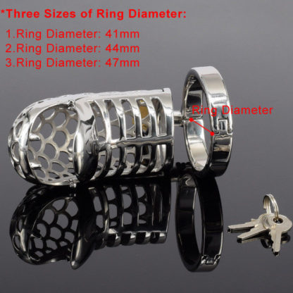 Viper Snake Metal Stainless Steel Male Chastity Device Cock Cage Penis Cage - Image 3