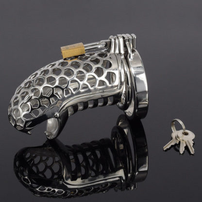 Viper Snake Metal Stainless Steel Male Chastity Device Cock Cage Penis Cage - Image 6