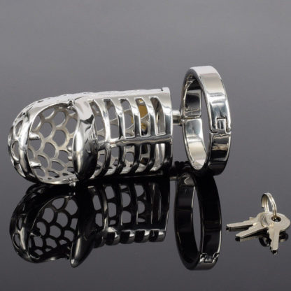 Viper Snake Metal Stainless Steel Male Chastity Device Cock Cage Penis Cage - Image 7