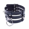 Faux Leather 3 Band Neck Collar - Image 3