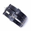 Faux Leather 3 Band Neck Collar - Image 5