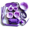 7pc Faux Leather Bondage Set - 4 Colours Available - Image 5