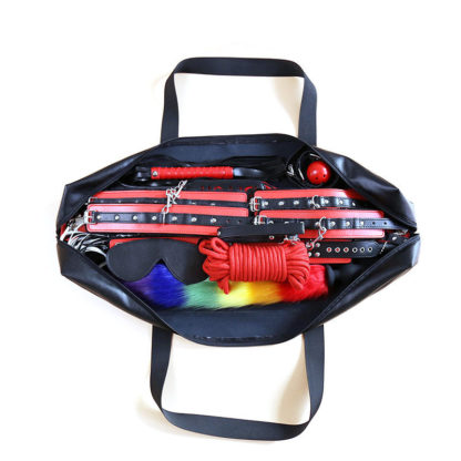 Large Capacity PU Faux Leather Sex/Bondage Toy Storage Bag - Image 3