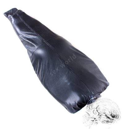 Black Faux Leather Full Bodysuit Binding Bondage Bag Sleep Sack - Image 3