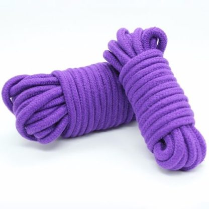 10M Polyester Cotton Bondage Rope Black/Red/Blue/White - Image 4