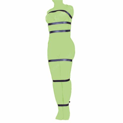 Faux Leather 7pc High Quality Fetish Adjustable Bondage Belts Body Straps - Image 8