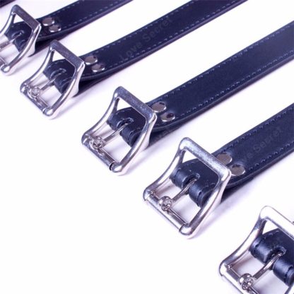 Faux Leather 7pc High Quality Fetish Adjustable Bondage Belts Body Straps - Image 5