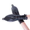 Faux Leather Female Lace Up Bondage Gloves Mittens - Image 3