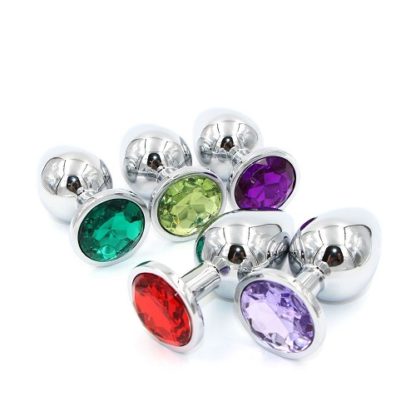 Stainless Steel Jewel Butt/Anal Plug Sizes Small Medium Large