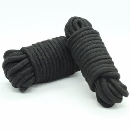 10M Polyester Cotton Bondage Rope Black/Red/Blue/White - Image 3