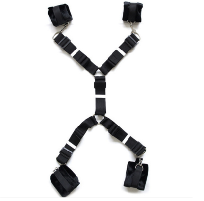 Under Bed Black Nylon Bondage Restraints Set - Image 2