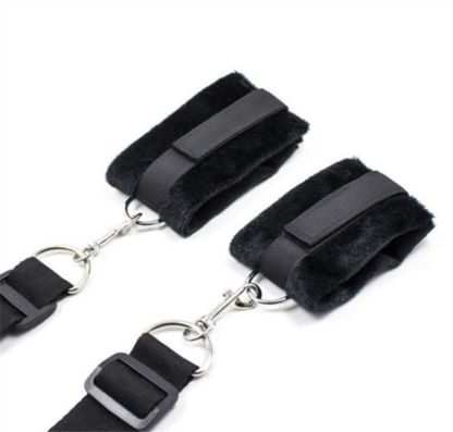 Under Bed Black Nylon Bondage Restraints Set - Image 3