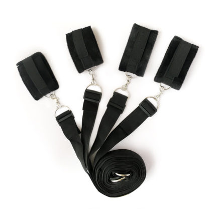 Under Bed Black Nylon Bondage Restraints Set - Image 6
