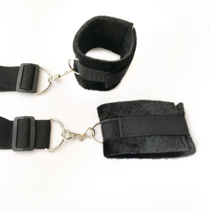 Under Bed Black Nylon Bondage Restraints Set - Image 8