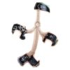 Faux Leather Chain Restraint Locking Neck Collar Wrist Ankle Cuffs - Image 4